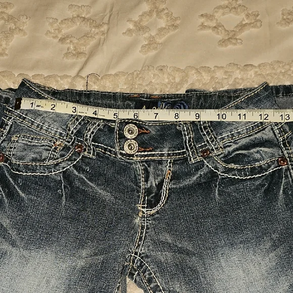 Angels Stylish Blue, Boot Cut Jeans - Picture 9 of 13